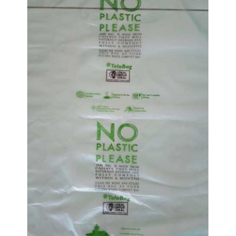 Trash Bag Kantong Sampah Organik Plastik Organik Singkong Telobag 44X6
