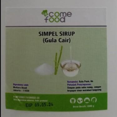 

Comefood Simple Syrup Gula Putih Cair / Tangmi Mixue 3kg Asli Premium
