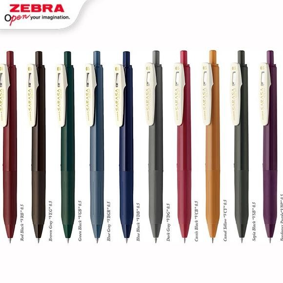 

jg-8 ZEBRA Sarasa Clip Vintage Pulpen Gel 0.5mm Retractable Gel Pen Water Based Pigment Ink Sale