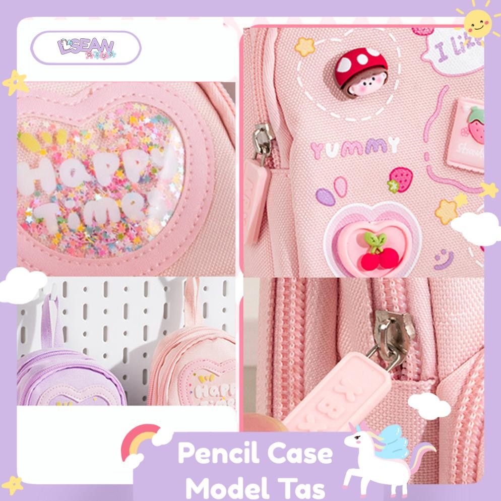 

KT78 PENCIL CASE HIASAN GLITTER KARAKTER 3D MODEL TAS LUCU KOREA KAPASITAS BESAR Viral