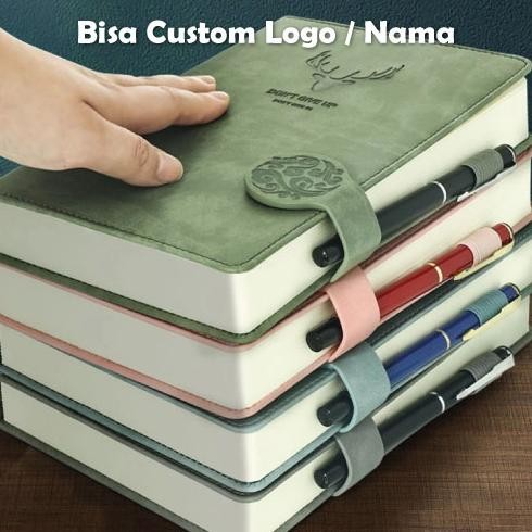 

uj-53 Buku Catatan Jurnal aesthetic A5 Super Tebal Diary 360 Halaman Cover Kulit Binder Anti Air Buku Catatan Sketsa Sketchbook Kerja Kantor Bisnis Harian Kuliah Tebal Cover Kulit Premium