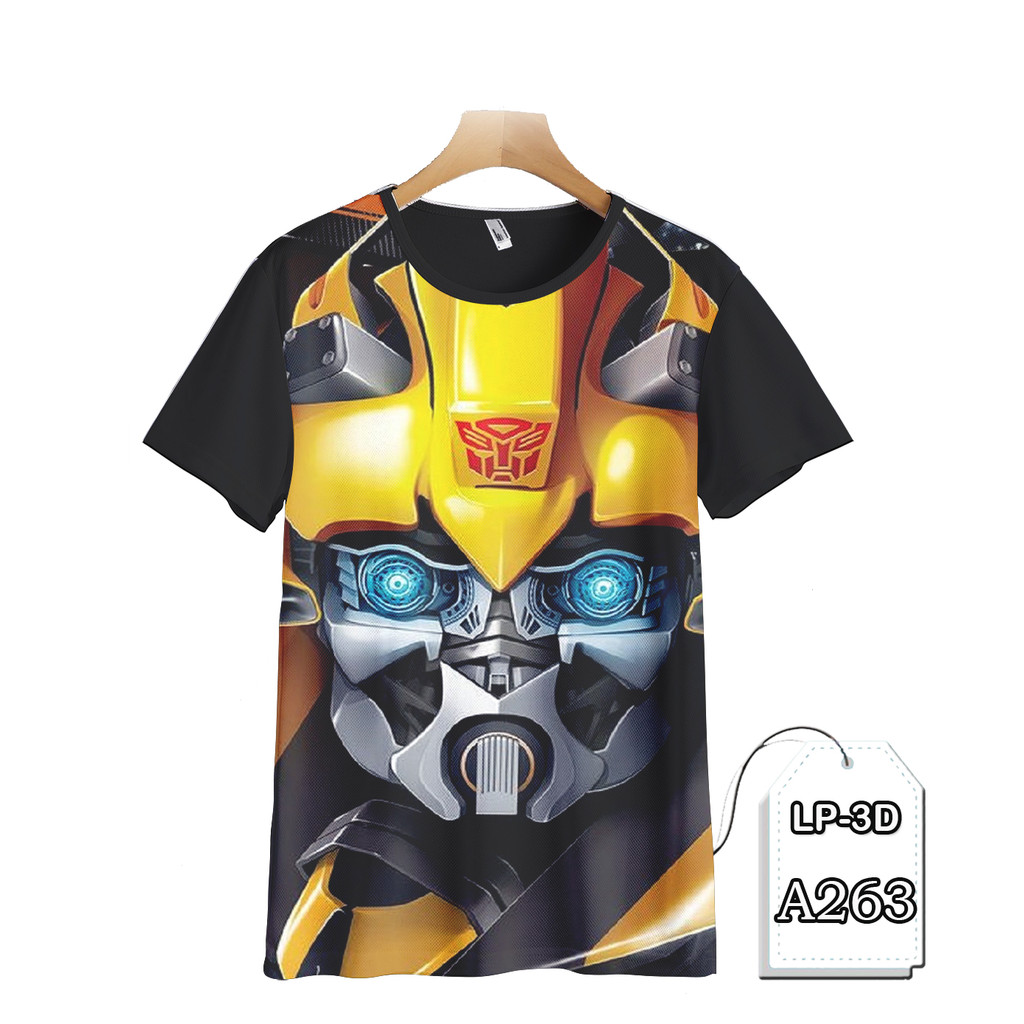 Baju Transformers Bumblebee Baju Anak dan Dewasa Kartun TV Animasi LP3D-A263