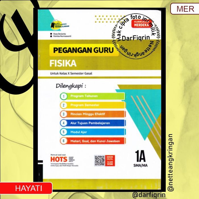 Pegangan Guru Fisika Kelas 10 Semester 1-SMA/MA KURMER Kurikulum Merdeka-Hayati-HOTS-Reza-Rainisa