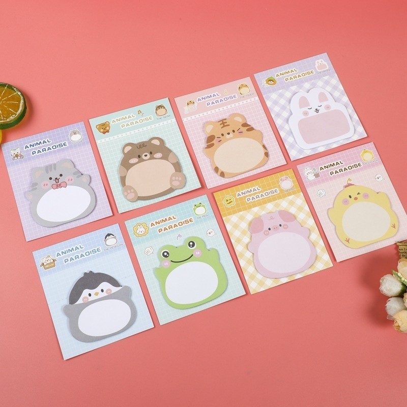

YSM Sticky Notes Motif Hewan Tempelan Kertas Catatan Memo Note Karakter Binatang Binatang Mini Book