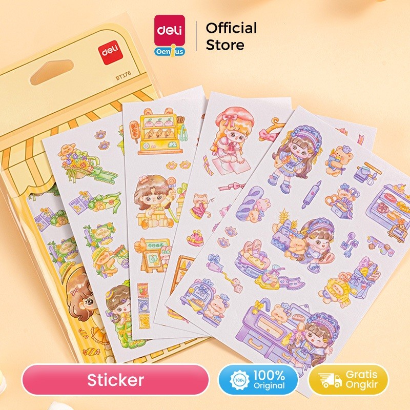 

Deli Stiker Hias / Sticker Lucu Berbagai Desain BT1XX