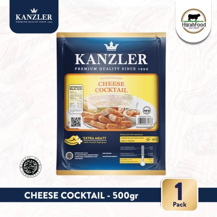 

Kanzler Cheese Cocktail Sausage | Sosis Breakfast Keju (500 gr)