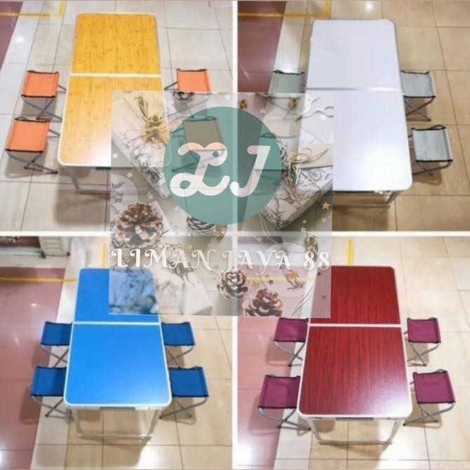 MEJA LIPAT KAKI KOTAK MEDIUM 120CM MEJA LIPAT Jualan koper Pameran L83S