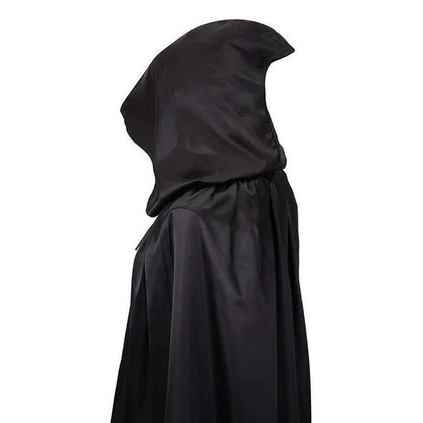 DFR Halloween Cosplay / Jubah Cosplay Death Jubah Hitam Penutup Kepala TERLARIS