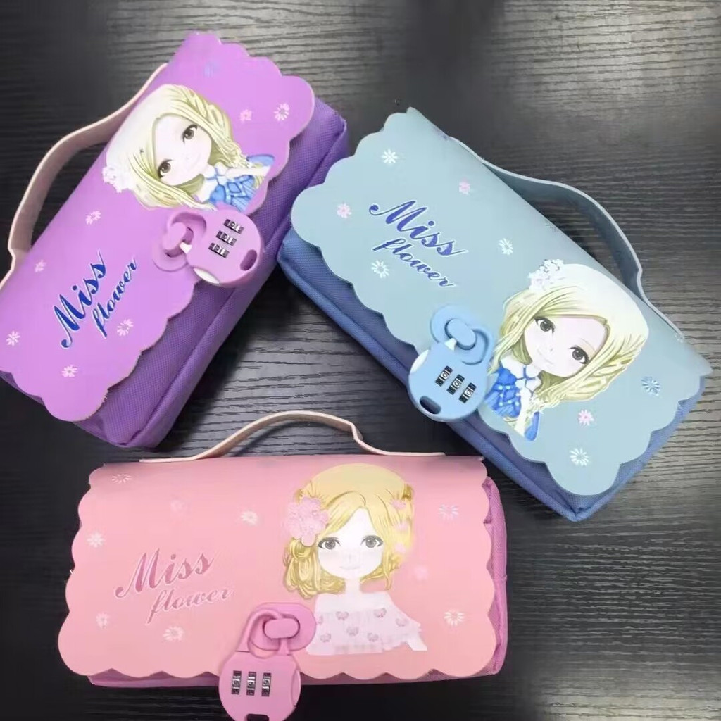 

Tempat Pensil Kapasitas Besar, Tempat Pensil Pelajar dengan Kunci Kata Sandi