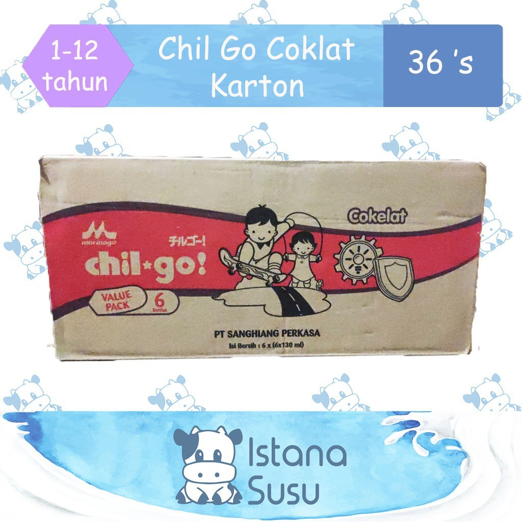 New Morinaga Chil Go Karton Isi 36 Botol Susu Anak 1-12 Tahun