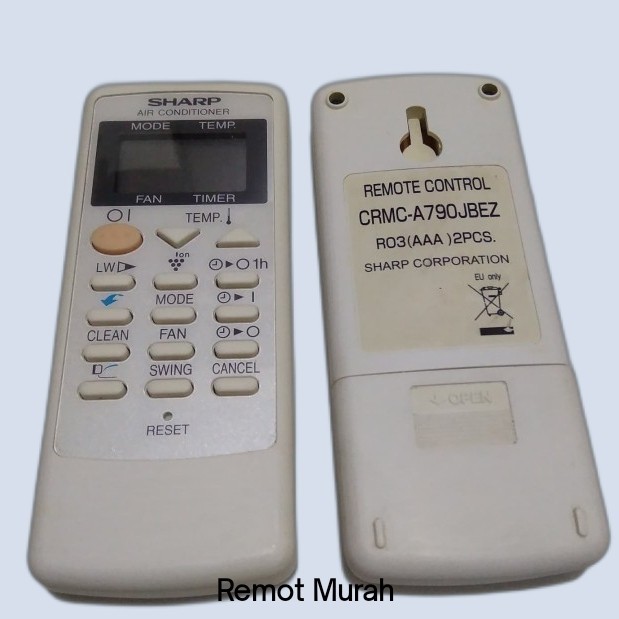 Terlaris Remote Remot AC Sharp CRMC-A790JBEZ ORIGINAL SALE