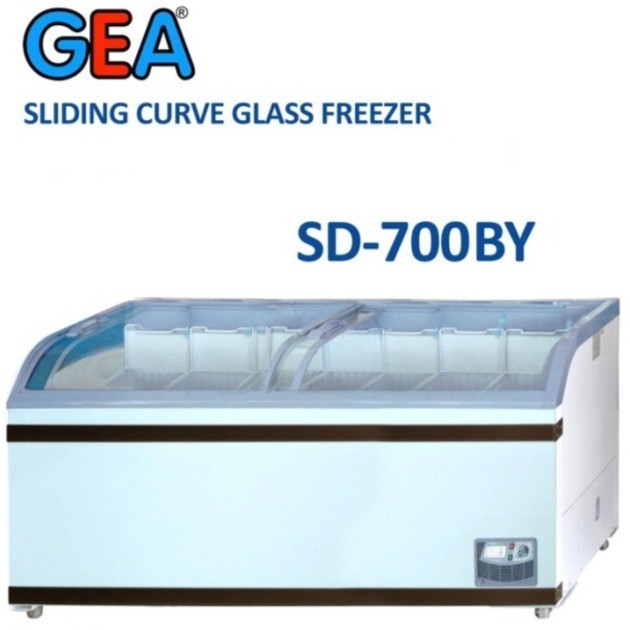 Gea SD-700BY Pintu Kaca Glass Freezer Daging - SD700BY - SD 700 BY