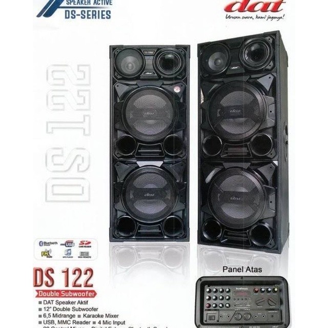 speaker aktif DAT DS122 / DS 122 double subwoofer