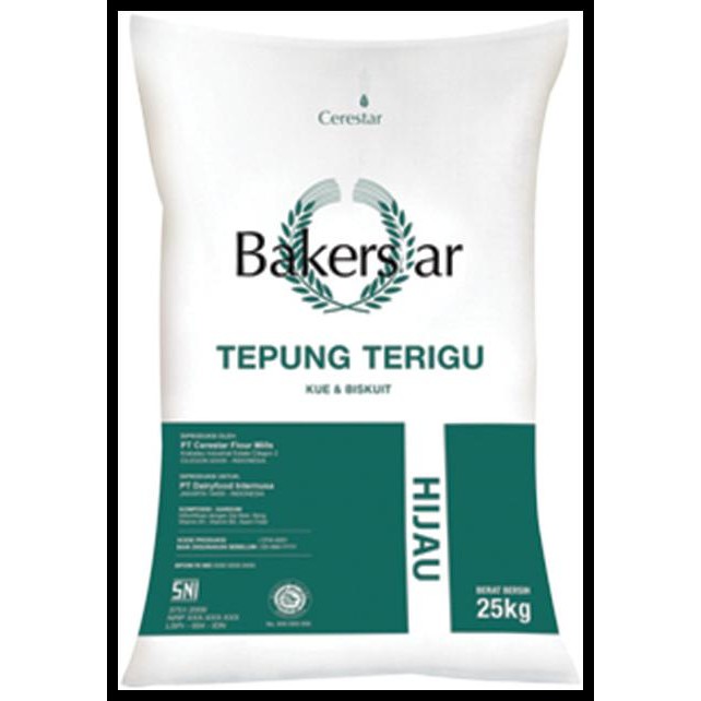 

Bakerstar Hijau Tepung Terigu Protein Tinggi Roti High Wheat Flour