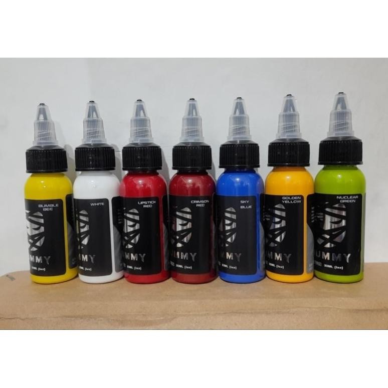 [1 PCS 100% ORIGINAL] Tinta Tattoo MUMMY INK Original USA tinta tatto tato 1 Oz 30 ML baru