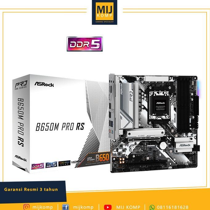 TERMURAH - MB MOTHERBOARD ASROCK B650M PRO RS