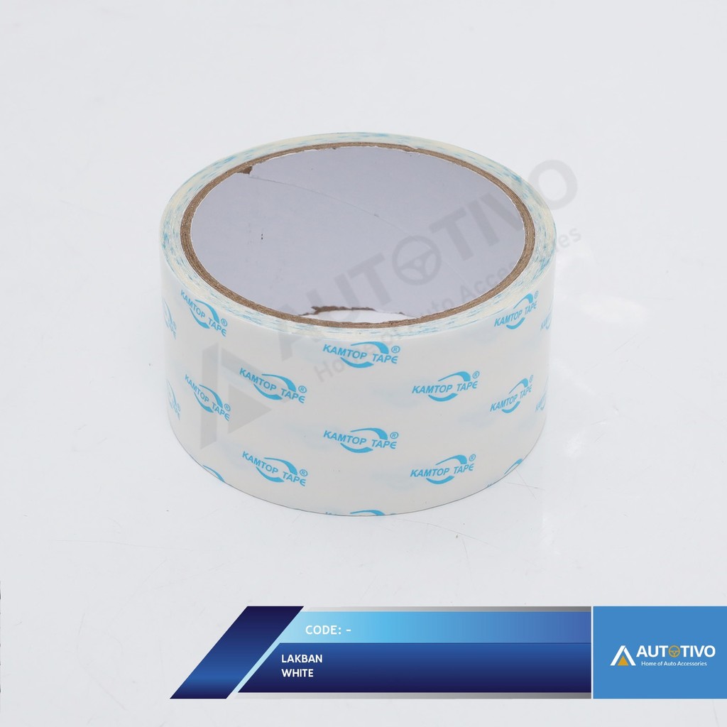 

Double Coated Tissue Tape White Lakban Putih 48mm*5m*0,15mm
