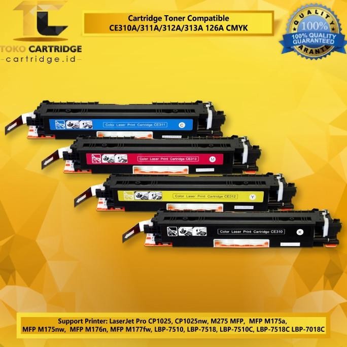 Cartridge Toner HP CE310A CE 310 126A New Black Printer CP1025 CP 1025