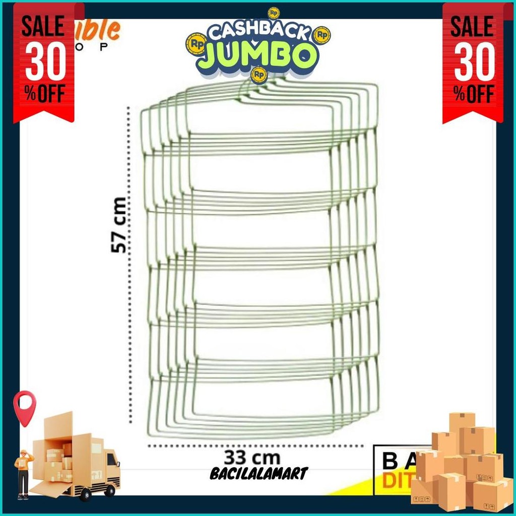 Hanger Gantungan Jilbab 6 Susun | Gantungan Kerudung Promo