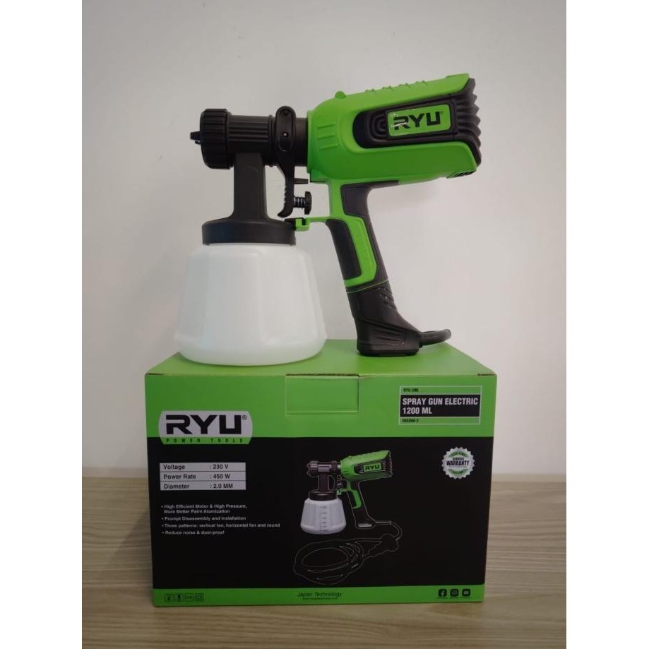 Ready Ryu Rse 800-2 Spray Gun Electric Alat Semprot Cat Minyak / Tembok