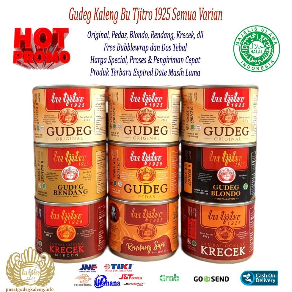 

Terlaris Promo Gudeg Kaleng Bu Tjitro All Varian Ll Sambal Krecek Ll Krecek Mercon Ll Oseng Mercon Ll Rendang