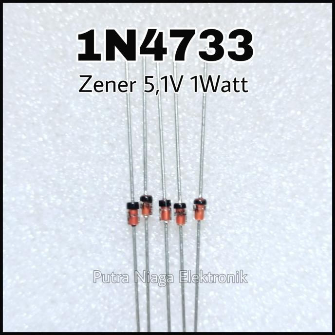 Zener 1N4733 1W 5.1V Dioda IN4733 1Watt 5,1V 5V1 putr4n Diminati Banget
