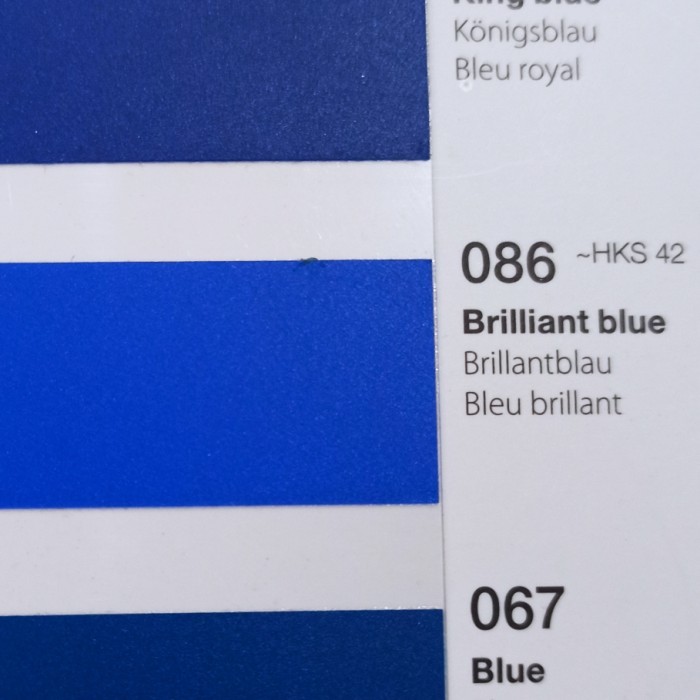 Sticker Oracal 651-086 BRILLIANT BLUE (GLOSSY/MATTE)