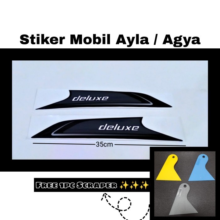 Stiker mobil / Stiker body samping mobil Agya / Ayla