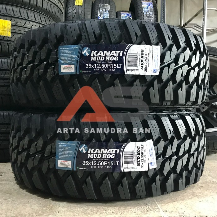 Ban Kanati Mud Hog Mudhog KU-252 M/T MT 35 X 12.5 35X12.5 R 15 R15 6PR