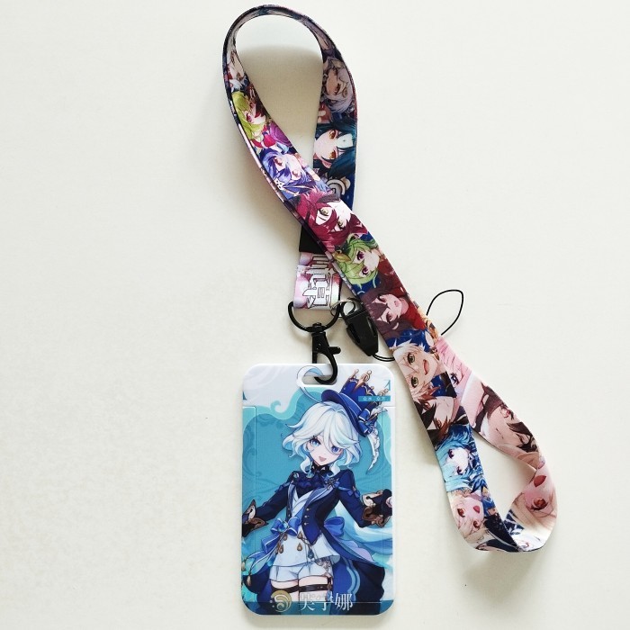 

Terlaris Genshin Impact ID Card Holder Lanyard 8 Furina Name Tag Gantungan SALE