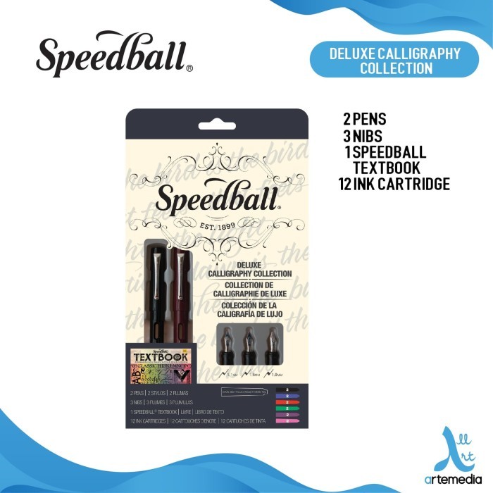 

Terlaris Pena Kaligrafi Speedball Deluxe Calligraphy Fountain Pen Set SALE