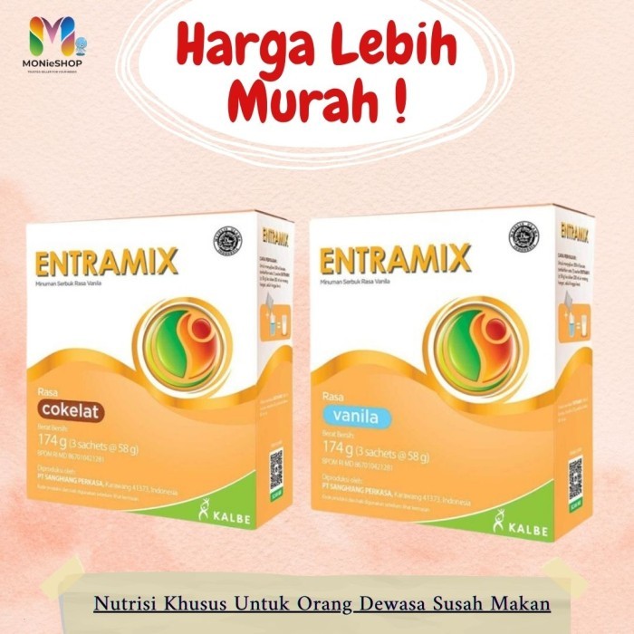 

Entramix vanila coklat 200gr Susu lansia