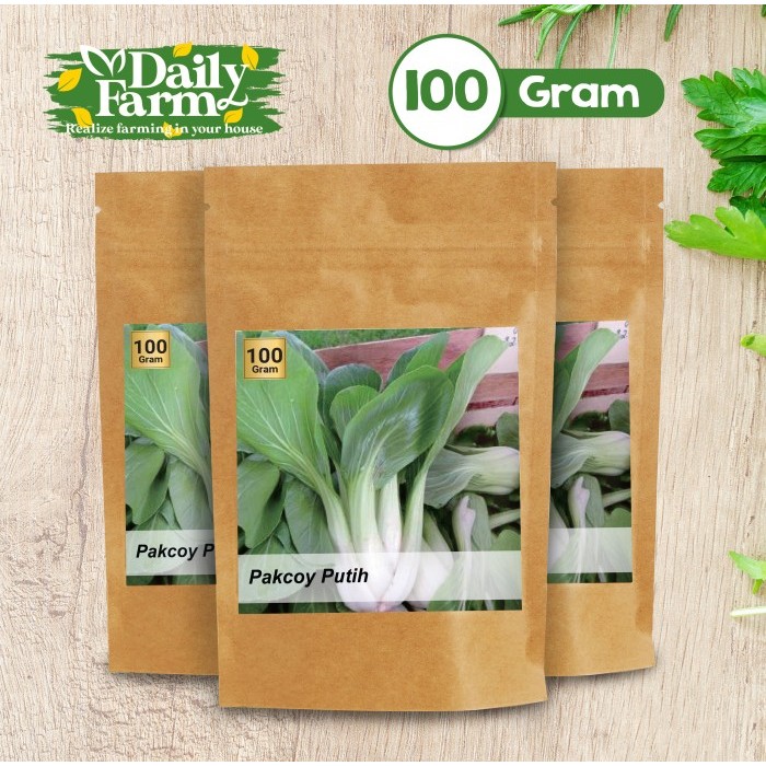 Benih Sayur Pakcoy Putih - Pakcoy Batang Putih ( 100 Grm )