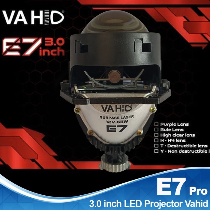 Bi-LED E7 Surpass Laser Dual Core Pro Lens Vahid - Satuan