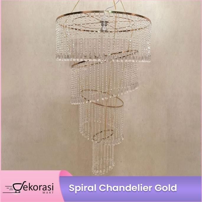 Spiral Chandelier / Lampu Gantung Spiral / Lampu Dekorasi/Dekorasi Pesta/Dekorasi Pernikahan/Lampu G