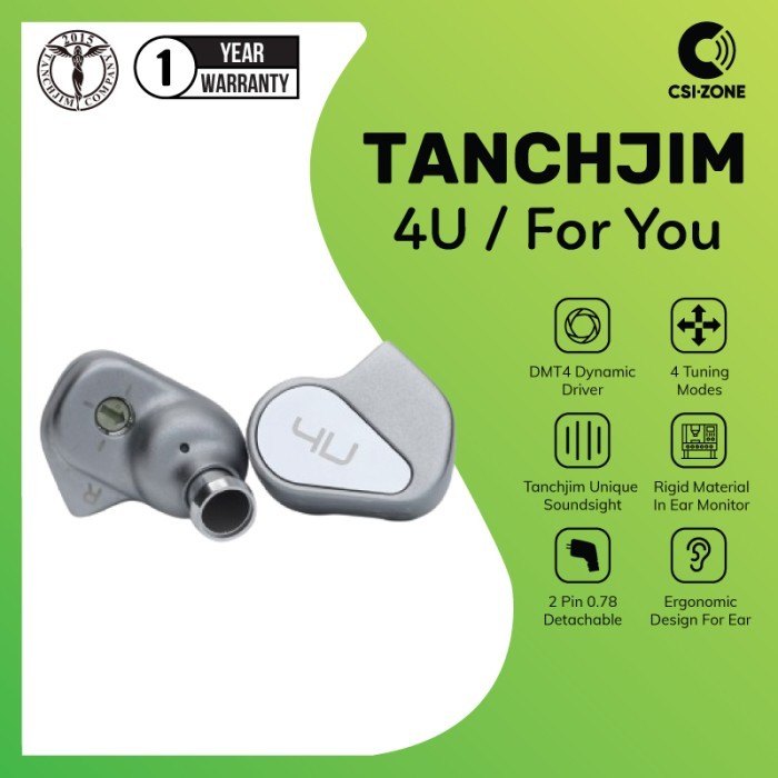 Tanchjim 4U / For U Dmt4 Lcp Dynamic Driver In Ear Monitor Earphone