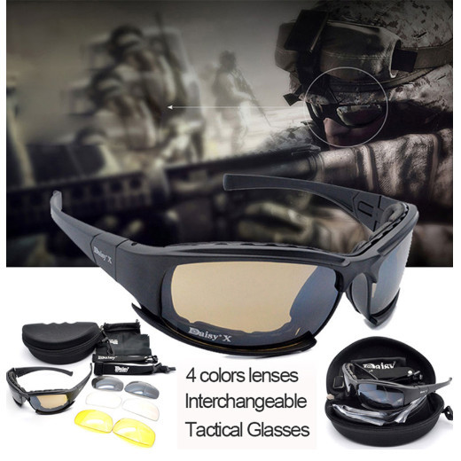 Kacamata Sepeda / Kacamata Pria / Kacamata Motor Daisy X7 4 Lensa