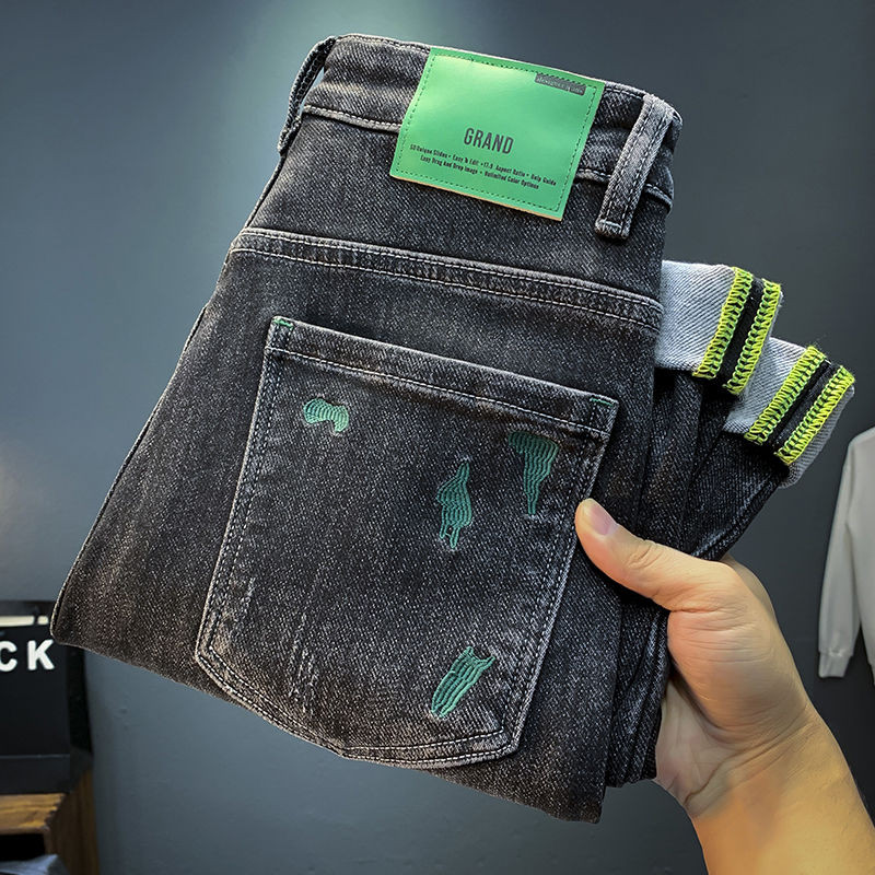 Pria Berkualitas Tinggi Jin ，Celana Ketat Pria Serbaguna Stretch