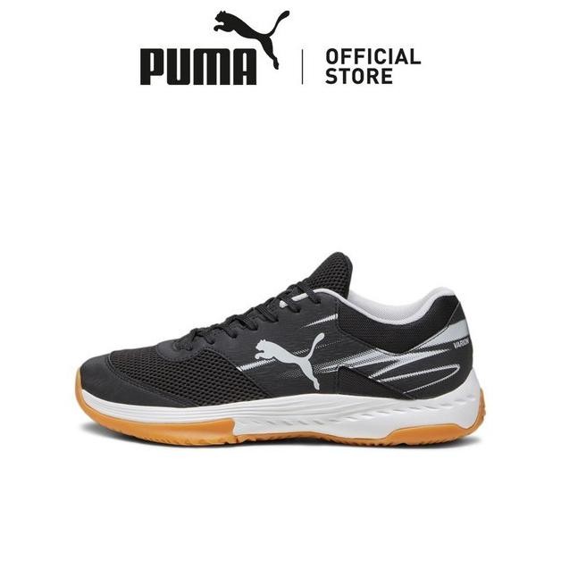 PUMA Sepatu Varion II Indoor Sports Black-Cool Light Gray-Yellow Blaze