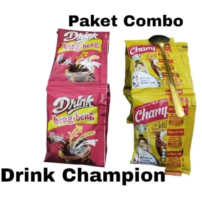 

Paket Combo Drink Beng-Beng 10bungkus + Mayora Champion 10bungkus [Renceng]