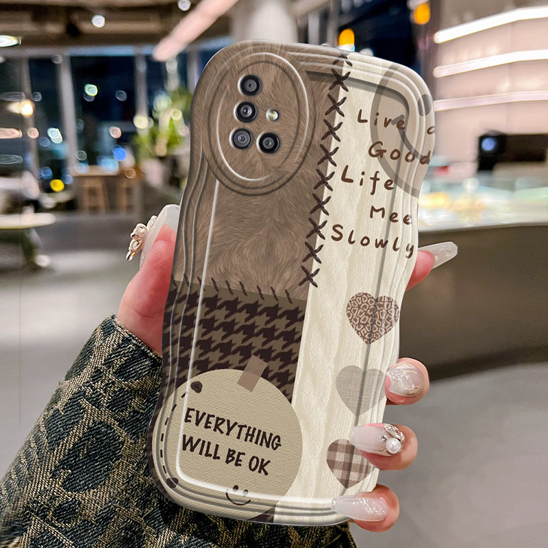 Casing Hp Untuk Samsung Galaxy A51 M40s Case HP Kesing Casing penutup pelindung silikon gelombang tr