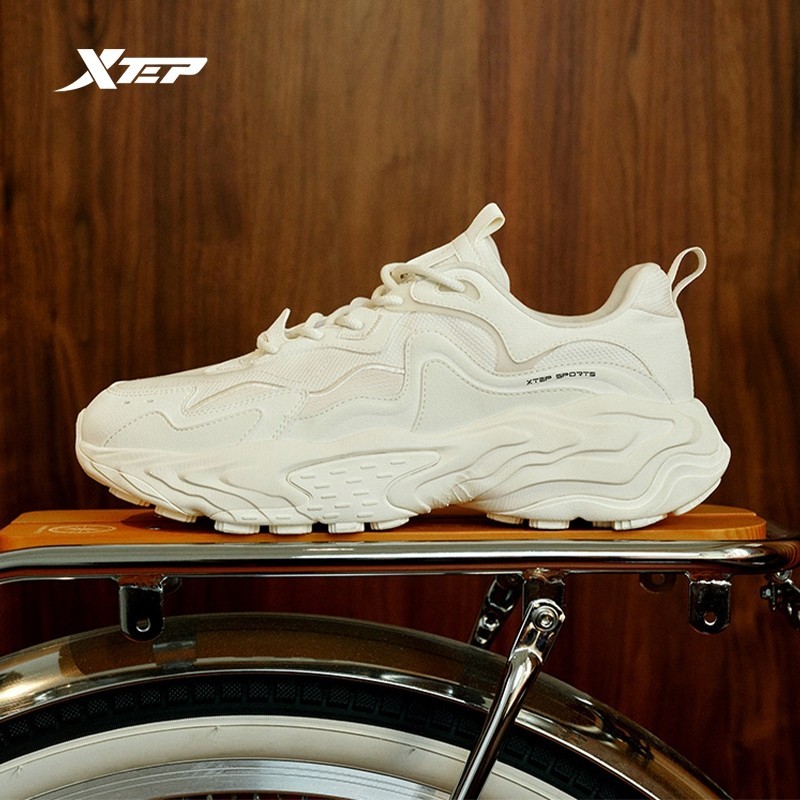 XTEP Huiyou Sepatu Olahraga Pria Sepatu Lari Nyaman Bernapas Ringan |CBFD7F1C|