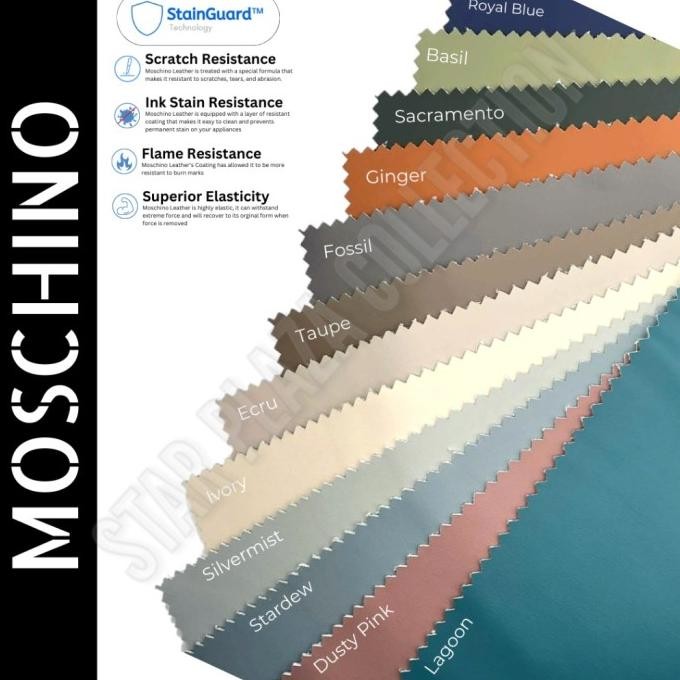 

MOSCHINO Synthetic Leather Oscar Semi Kulit Nappa Anti Noda & Tinta