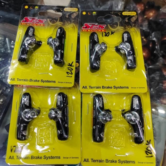 [ Sonlo ] Karet Rem Breakped Ubrake Scs Deluxe Taiwan Harga Sepasang 2Bh