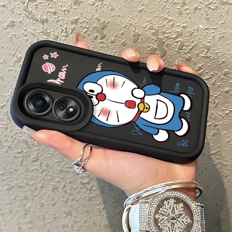 Casing Hp OPPO A58 Case Casing HP pola Doraemon Kesing Silikon Cesing Kasing Anti Drop Softcase