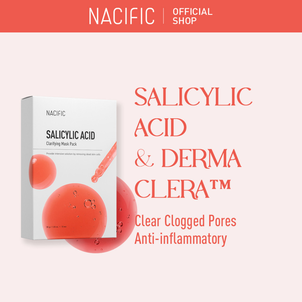 [NACIFIC] Paket Masker Asam Salisilat Merah Asal 10ea |E6E5A64D|