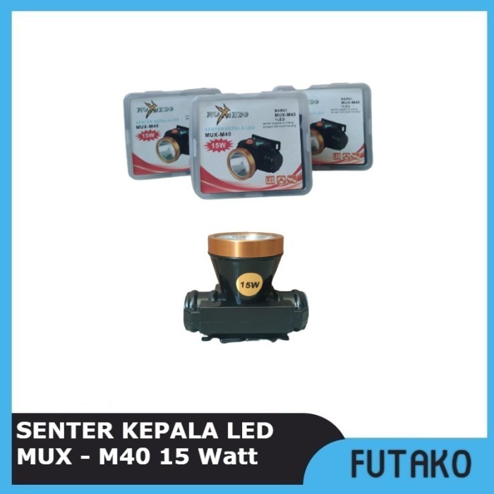 Termurah Senter Kepala Led Muxindo Mux - M40 15 Watt F6A0