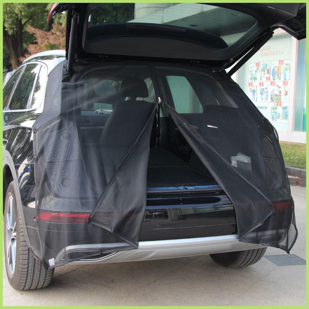 Kelambu Nyamuk Pintu Belakang Mobil untuk Pemasangan Magnetik Kerai Pintu Belakang Bagasi SUV 100% T