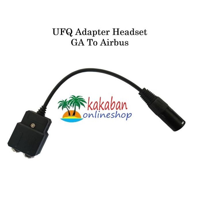 siap kirimm... ufq adapter headset dual ga boeing to airbus xlr plug