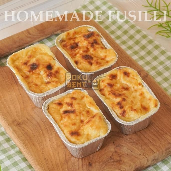 

Baked Fusilli Roku Bento BDG isi 5 - Pasta Keju Panggang